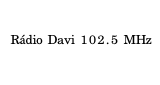 Rádio Davi 102.5 MHz